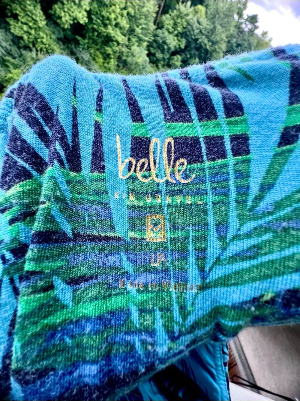 Boutique LP Tropical Print Wide-Leg Jumpsuit Large Petite - Picture 11 of 11